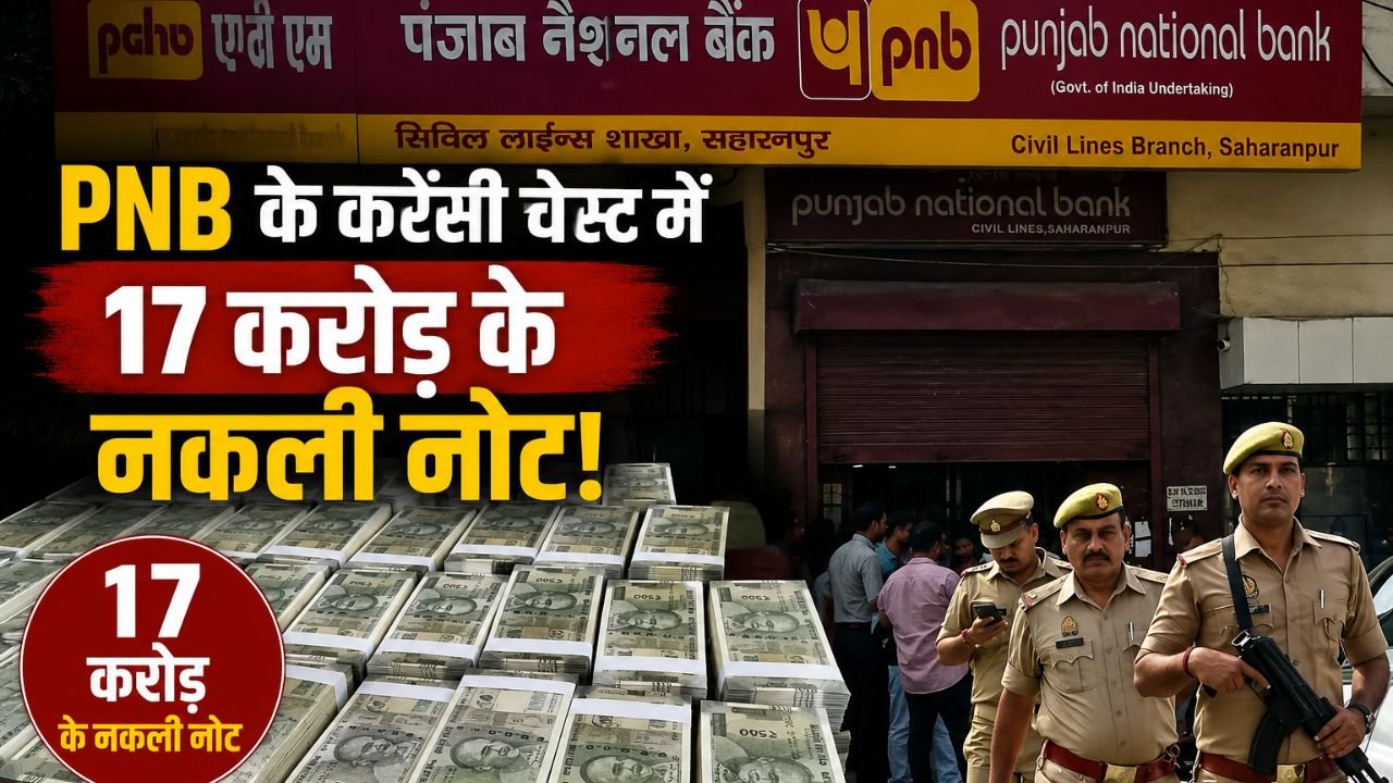 : सहारनपुर PNB करेंसी चेस्ट में मिले करोड़ों रुपये के नकली नोट
