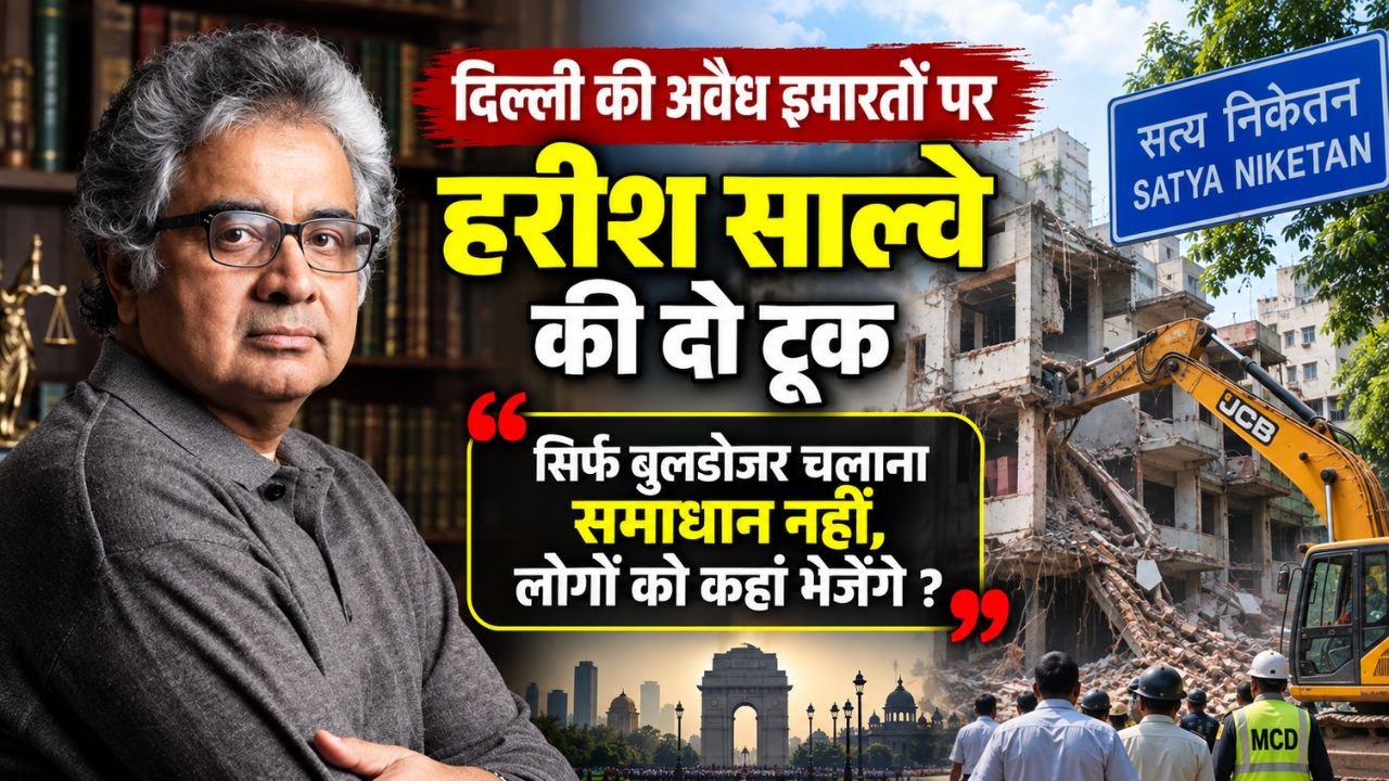 दिल्ली की अवैध इमारतों पर पूर्व सॉलिसिटर जनरल हरीश साल्वे की टिप्पणी