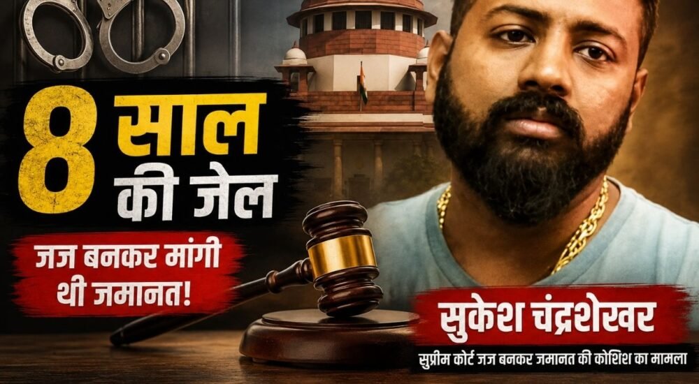 सुकेश चंद्रशेखर को सुप्रीम कोर्ट जज बनकर जमानत की कोशिश के मामले में 8 साल की सजा
